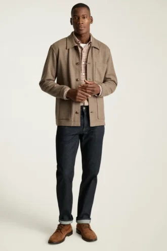 Chaqueta de trabajo | Chaqueta de punto de trabajo para hombre, cómoda y versátil