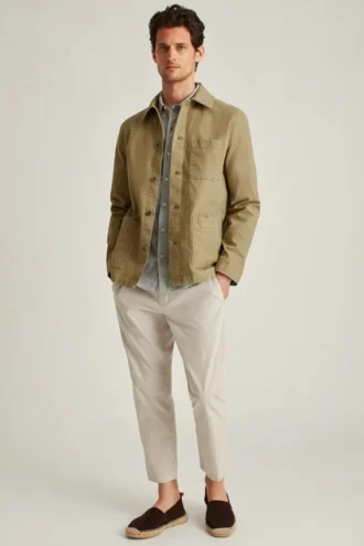 Chaqueta de trabajo de algodón elástico