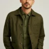 Chaqueta de trabajo de tweed británico Chaqueta de trabajo de tweed británico