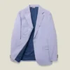 Chaqueta de traje de algodón elástico italiano
