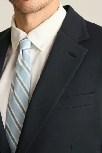 Chaqueta de traje de algodón elástico italiano