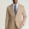 Chaqueta de traje de algodón elástico italiano