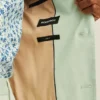 Chaqueta de traje de algodón elástico italiano