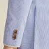 Chaqueta de traje de algodón elástico italiano