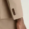 Chaqueta de traje de algodón elástico italiano