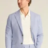 Chaqueta de traje de algodón elástico italiano