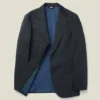 Chaqueta de traje de algodón elástico italiano