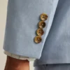 Chaqueta de traje de cambray elástico portugués