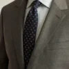 Chaqueta de traje de lana cepillada elástica italiana