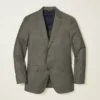 Chaqueta de traje de lana cepillada elástica italiana