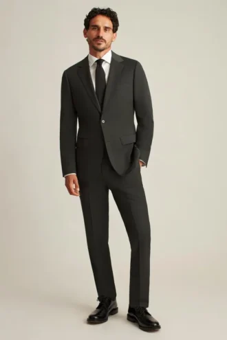 Chaqueta de traje de lana italiana 120S de primera calidad