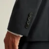 Chaqueta de traje de lana italiana 120S de primera calidad Chaqueta de traje de lana italiana 120S de primera calidad