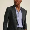 Chaqueta de traje de lino elástico italiano Chaqueta de traje de lino elástico italiano