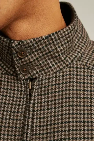 Chaqueta Harrington de lana italiana Chaqueta Harrington de lana italiana