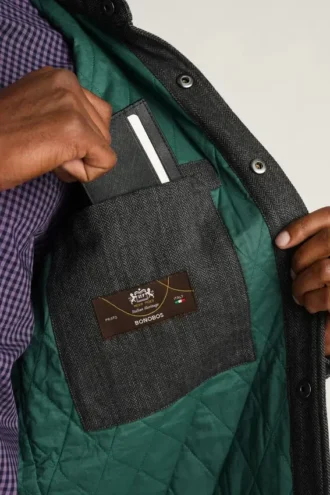 Chaqueta tipo camisa para hombre de Bonobos | Chaqueta tipo camisa de sarga cepillada italiana
