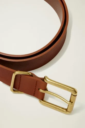Cinturón de cuero para vaqueros de hombre