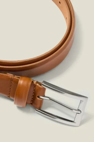 Cinturón de vestir de cuero para hombre