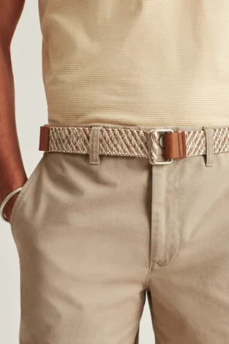Cinturón trenzado de estilo náutico