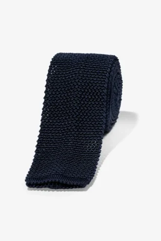 Corbata de punto de seda