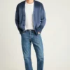 Cárdigan de cachemira para hombre de Bonobos | Tejido de mezcla de algodón con efecto dip-dye