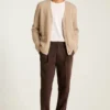 Cárdigan de punto trenzado para hombre de Bonobos | Mezcla de merino, estilo clásico