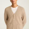 Cárdigan de punto trenzado para hombre de Bonobos | Mezcla de merino, estilo clásico