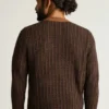 Cárdigan retro de merino extrafino