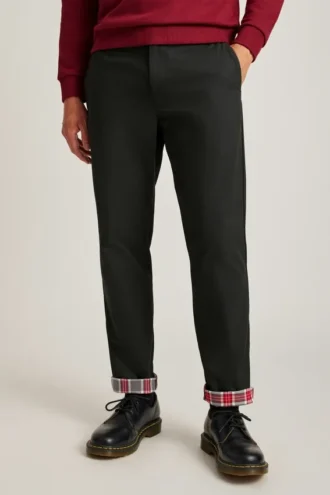 Flannel-Lined Chino