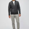 Jersey bomber de algodón y cachemira