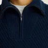 Jersey con cuello y media cremallera Jersey con cuello y media cremallera