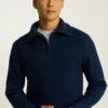 Jersey con cuello y media cremallera Jersey con cuello y media cremallera