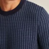 Jersey de algodón con rayas texturizadas