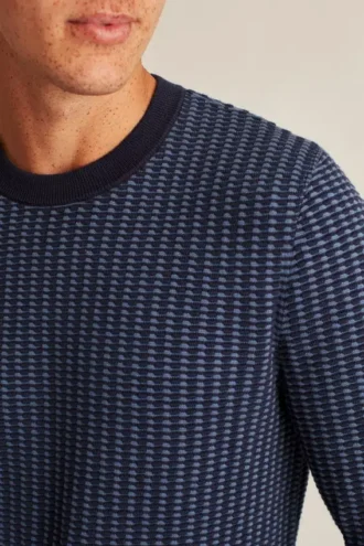 Jersey de algodón con rayas texturizadas