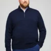 Jersey de algodón y cachemira con media cremallera Jersey de algodón y cachemira con media cremallera