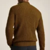 Jersey de cremallera completa con tejido de gofre Jersey de cremallera completa con tejido de gofre