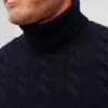 Jersey de cuello alto con trenzado de merino Jersey de cuello alto con trenzado de merino