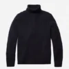 Jersey de cuello alto con trenzado de merino Jersey de cuello alto con trenzado de merino