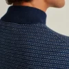 Jersey de cuello alto de algodón y cachemira Jersey de cuello alto de algodón y cachemira