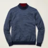 Jersey de cuello alto de algodón y cachemira Jersey de cuello alto de algodón y cachemira