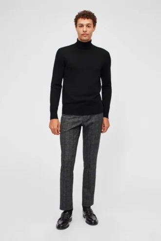 Jersey de cuello alto de lana merino lavable