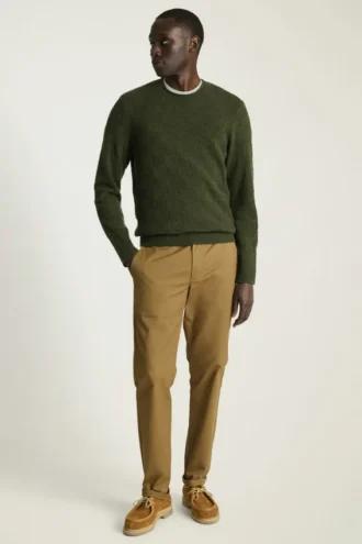 Jersey de cuello alto de merino | Elegante jersey de merino para el frío
