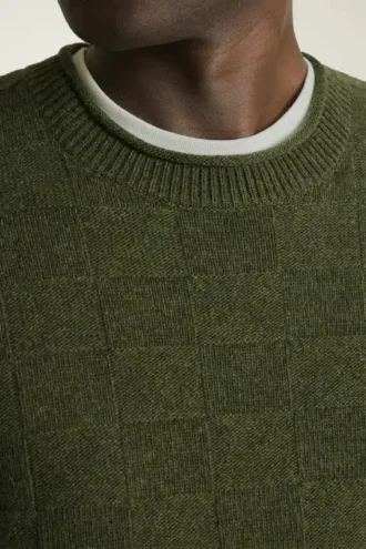 Jersey de cuello alto de merino | Elegante jersey de merino para el frío