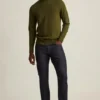 Jersey de cuello alto de merino lavable Jersey de cuello alto de merino lavable