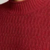 Jersey de cuello alto de mezcla de merino Jersey de cuello alto de mezcla de merino