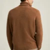 Jersey de cuello alto de mezcla de yak Jersey de cuello alto de mezcla de yak