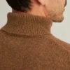 Jersey de cuello alto de mezcla de yak Jersey de cuello alto de mezcla de yak