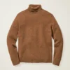Jersey de cuello alto de mezcla de yak Jersey de cuello alto de mezcla de yak