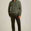 Jersey de cuello chal con motivos Fair Isle Jersey de cuello chal con motivos Fair Isle