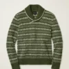 Jersey de cuello chal con motivos Fair Isle Jersey de cuello chal con motivos Fair Isle