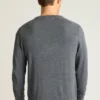 Jersey de cuello en V de lana merino lavable Jersey de cuello en V de lana merino lavable